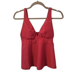 Pink Old Navy Women's V-Neck Swing Tankini Top